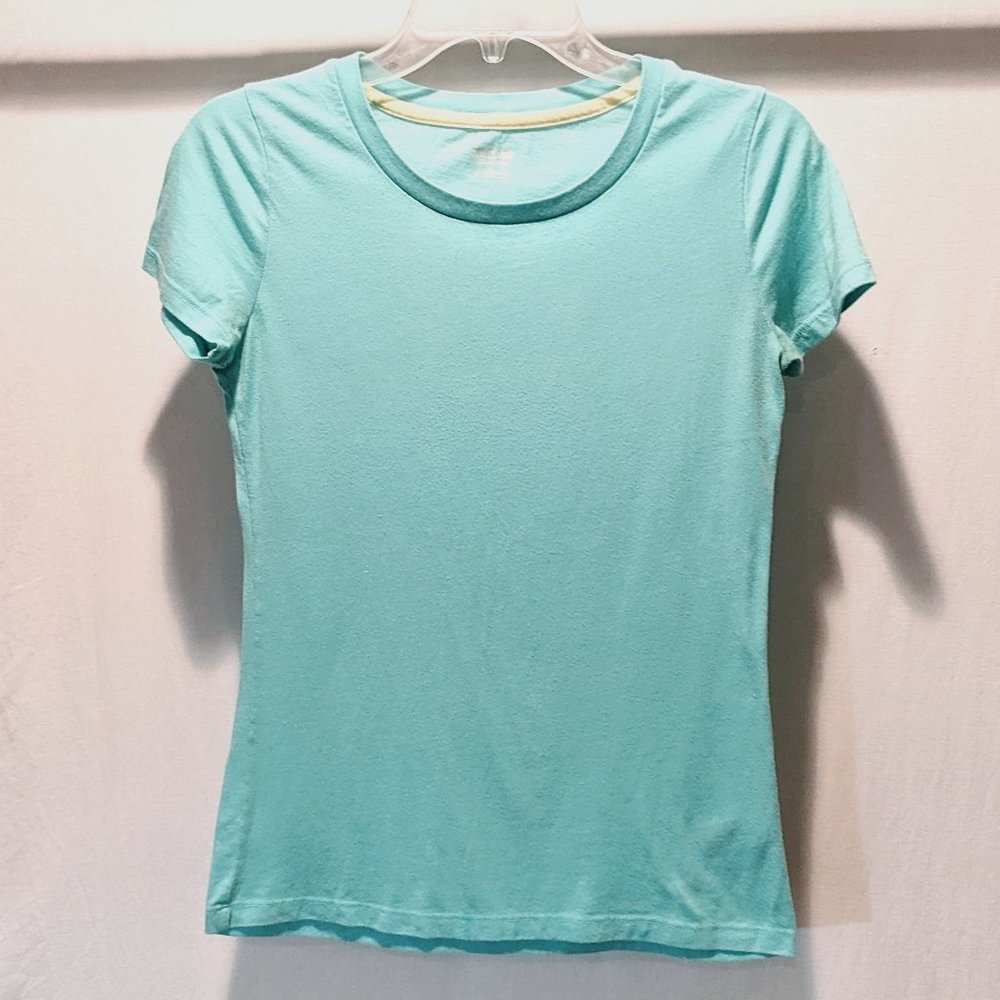 MOSSIMO Supply Co. Aquamarine Scoop Neck T-Shirt Sz Sm
